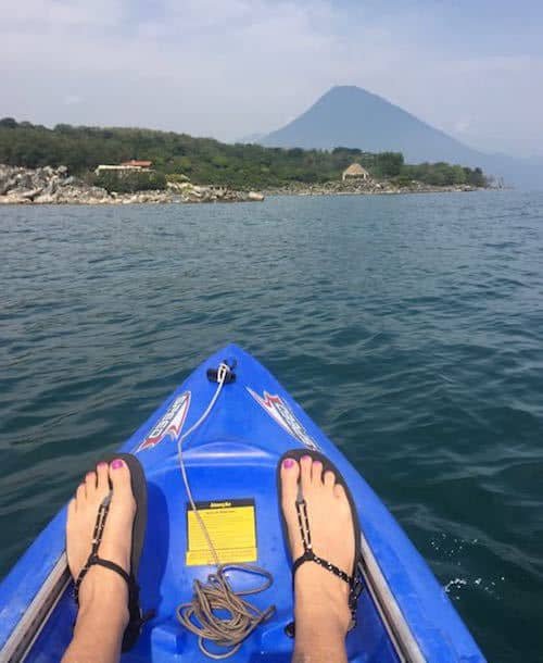 Kayaking with my Amuri Venture sandals
