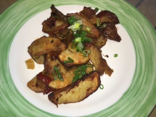Roasted potatoes for breakfast