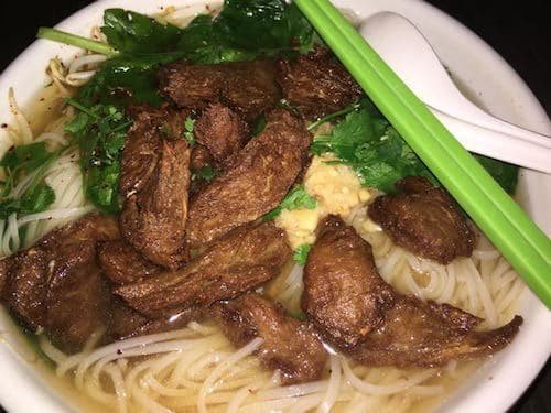 Lek Yum with vegan duck at Plumeria restaurant