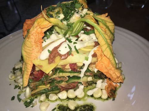 raw lasagna at Cafe Gratitude
