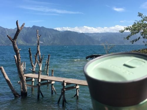 The beauty of the whitecaps on the lake
