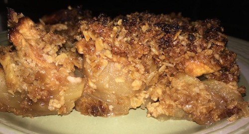 apple crisp, vegan, gluten-free