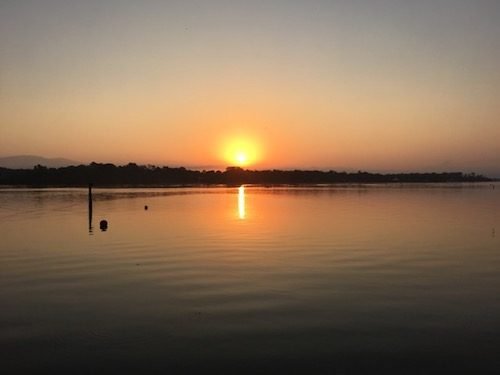 Sunrise over the Rio Dulce