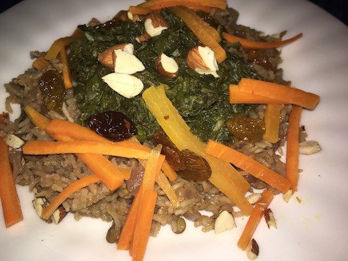 Qabuli Palao with Sabzi