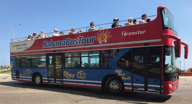 Transtur "Hop On Hop Off" tourist bus in Havana