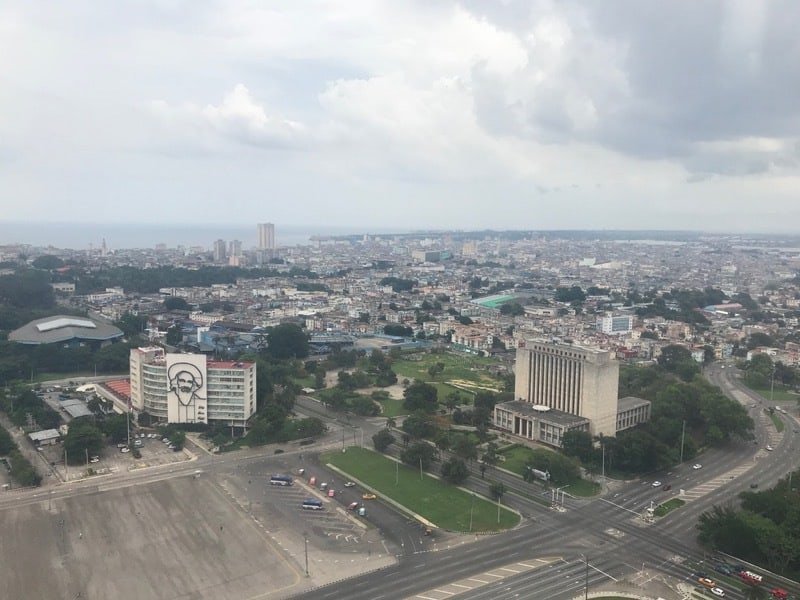 View from the top of the José Martí memorial