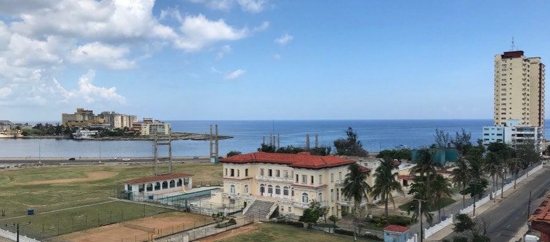 The view from our apartment in Vedado