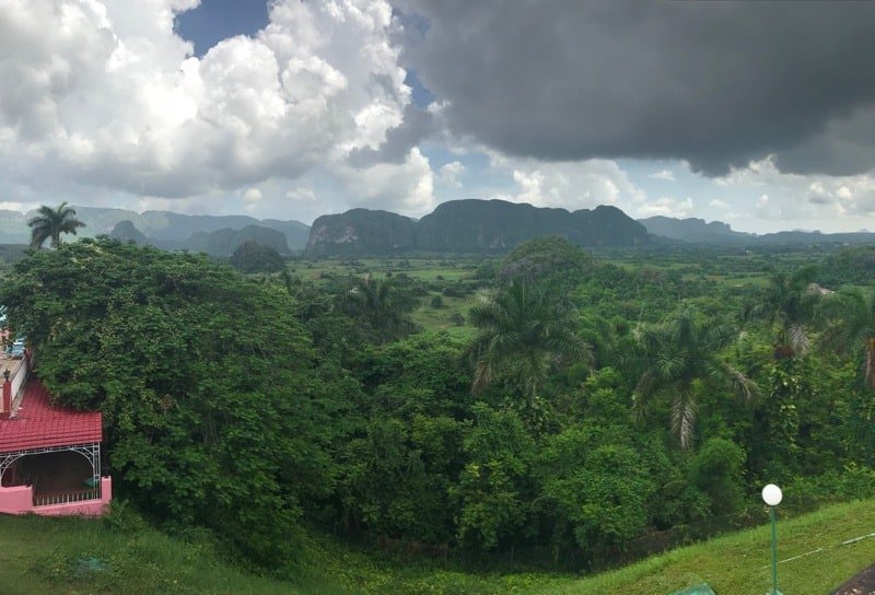 View of the Viñales Valley from Los Jazmines