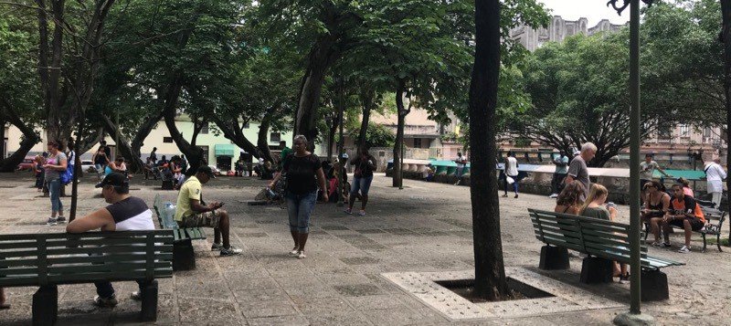 WiFi hotspot park in Havana Centro
