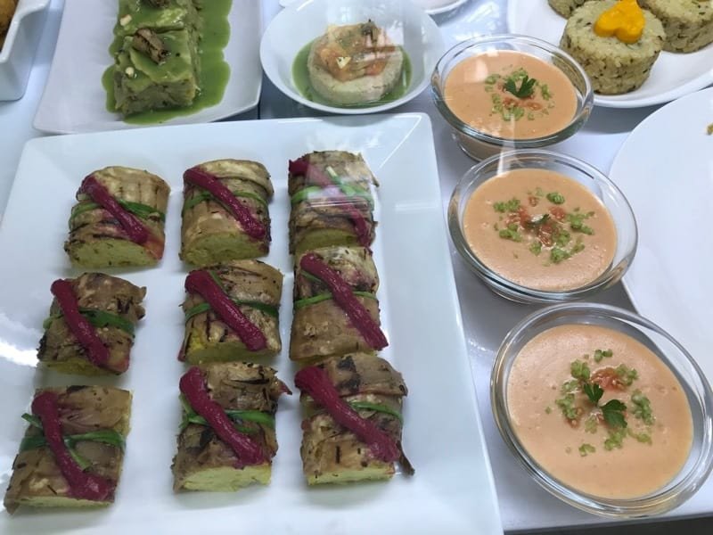 Prepared foods at Camino al Sol in Vedado