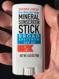 Photo of mineral sunscreen stick