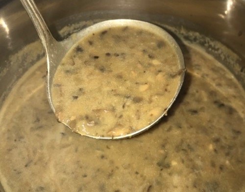 photo of mushroom gravy