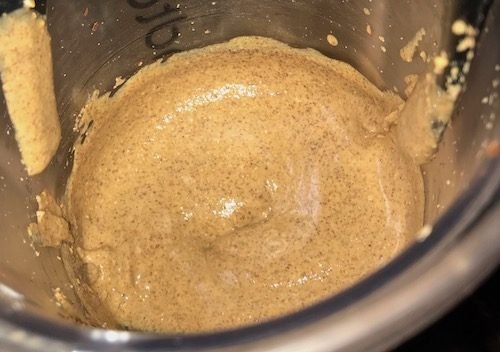 completed homemade peanut butter
