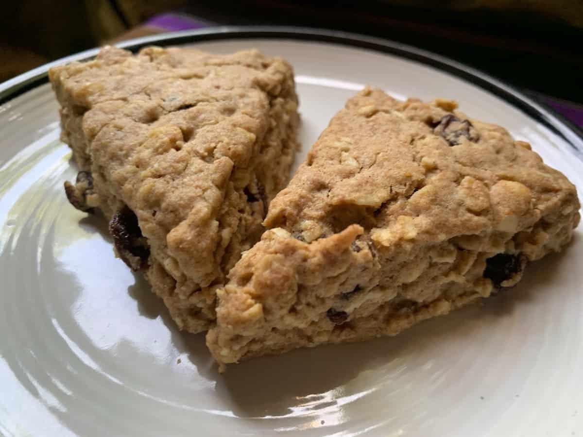 Photo of vegan maple oat scones