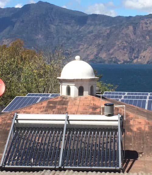 solar water heater fixed