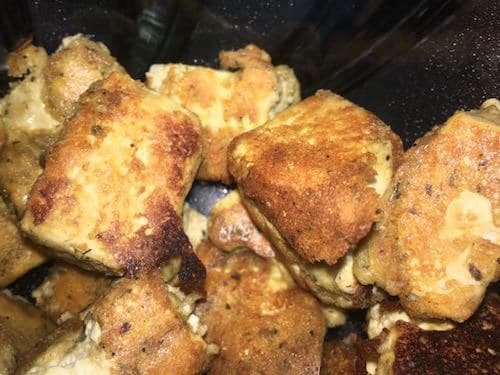 Popcorn chicken style tofu