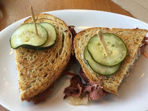 Vegan Reuben sandwich at Native Foods