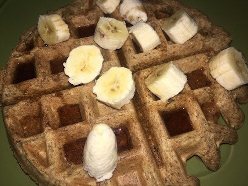 vegan whole grain waffles